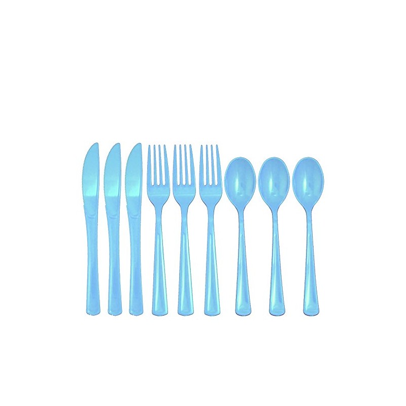 Light Blue Cutlery Combo 24 Count