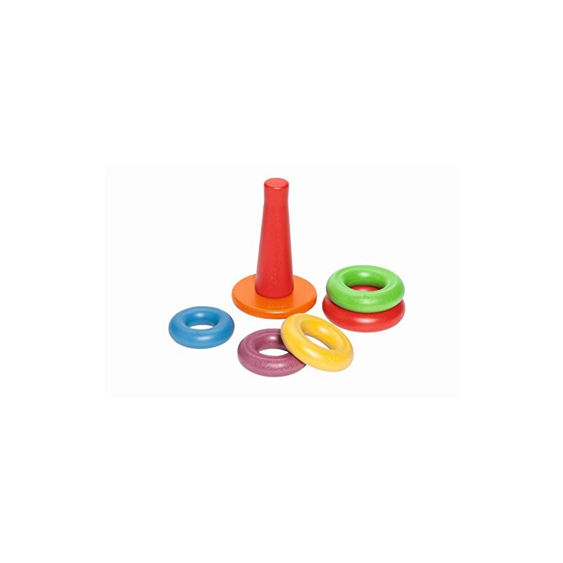 Anbac, Multi Color 70070 Toys-Ring Pyramide