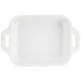 staub Dish 40508-584 Rectangular Dish, White, 5.5 x 4.3 inches (14 x 11 cm), Ceramic Au Gratin Dish, Oven Safe