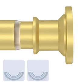 XIQIYY Tension Rod for Windows 28 To 48 Inch Adjustable Small Shower Curtain Rod,Gold