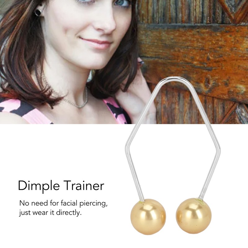 2 Pair Dimple Trainer Tool Piercing Free Improve Smile Dimple