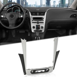 ANDPLAY Dash Radio Bezel Trim Vent Compatible with Chevy Malibu 2008 2009 2010 2011 2012 Silver Black