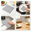 Gray Mesh Dish Scrub Pads 10 Pack, Non Scratch Reusable