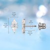 Limerencia Medical Titanium Earrings with Screw Back, G23 Hypoallergenic Health
