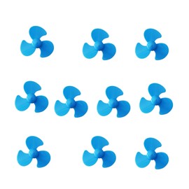 Three-Blade Propeller,Used in Scientific and Technological Small Production 2mm axis Closely Matched with 130 Motor 10 Piece Propeller Props Micro Propeller wurenji (Blue)
