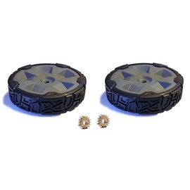 Genuine Toro OEM Wheel Kit 2 140-2350 Drive Wheels With Pinions for 22in Recycler Lawn Mowers and Flex-Force Power System 60V MAX 22in Mowers 21466T 21468 21472 21771 21772 21773 21774 21864