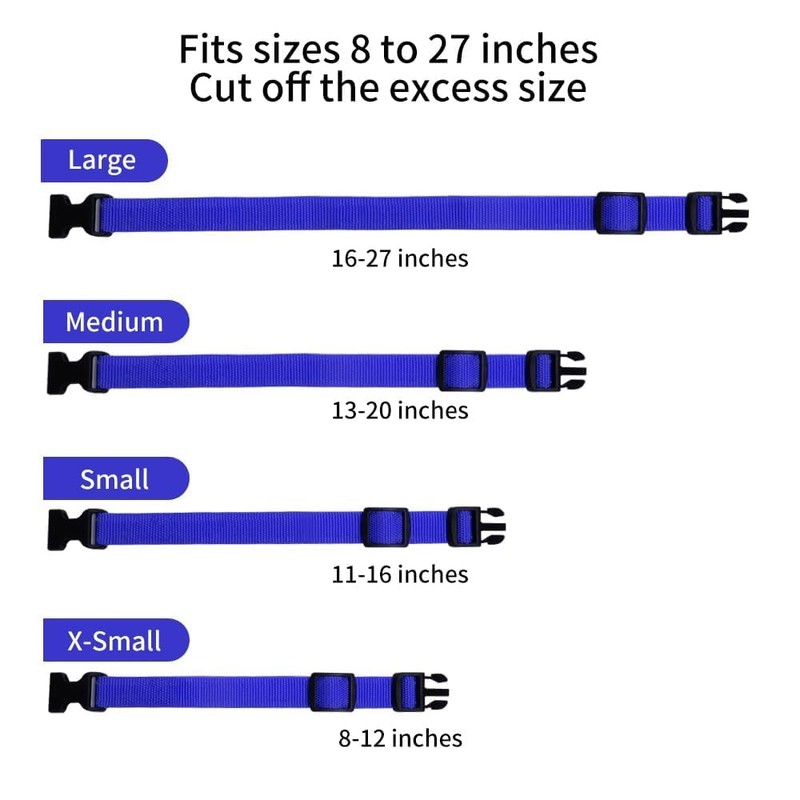 PetJoy Shock Collar Replacement Collar Strap, Adjustable Dog Collar, 2