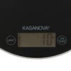 KASANOVA 1 digital kitchen scale, round black lettering, ABS plastic,