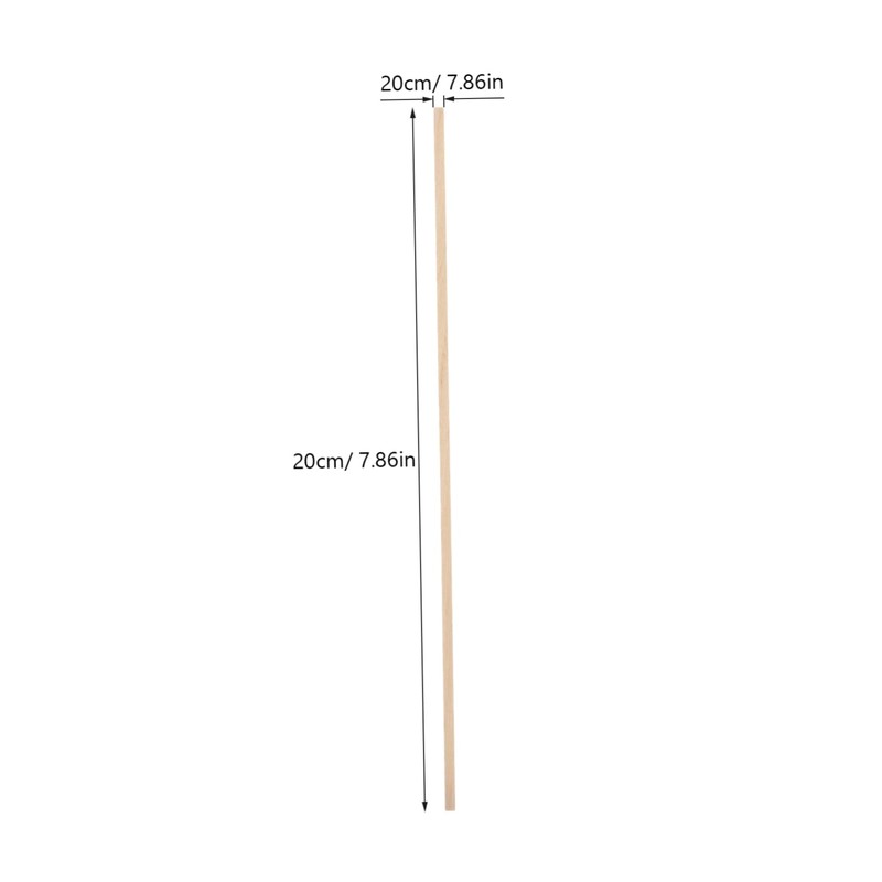 Alipis 50pcs Wooden Rods for Oxygen Combustion Experiments Small Wood