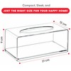 My Happy Home Clear Tissue Dispenser, Acrylic Tissue Box Holder,