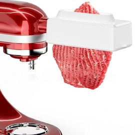 Guanjiapo Meat Tenderizer Meat Tenderize Attachment for Kitchenaid Stand Mixer has With With Stainless steel Gear, Upgrade Accessories (white)
