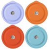 Replacement Lids for Pyrex 7201-PC 4 Cup, Silicone Round Storage