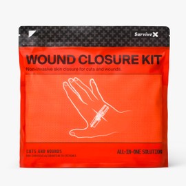 SurviveX Zip Stitch Wound Closure Strips - Repair Wounds Without Stitches - Zipstitch Sutures - Laceration Closure Kit