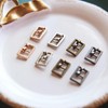 5mm/0.2'' (Inner Diameter) Tiny Rectangle Shape Metal Buckles, Doll Mini