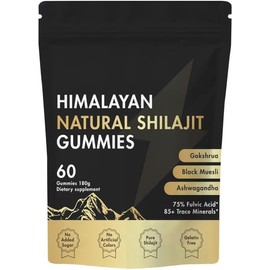Shilajit Himalayan, Ashwagandha, and Gokshura Gummies | Over 85 Trace Minerals and humic acids | Organic and Non GMO micronutrient Supplements for Men and Women