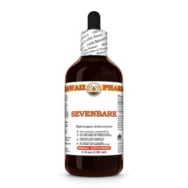 Sevenbark (Hydrangea Arborescens) Dry Root Tincture, Made in Hawaii, All Natural, Vegan, Pure Liquid Extract - 4 fl.oz