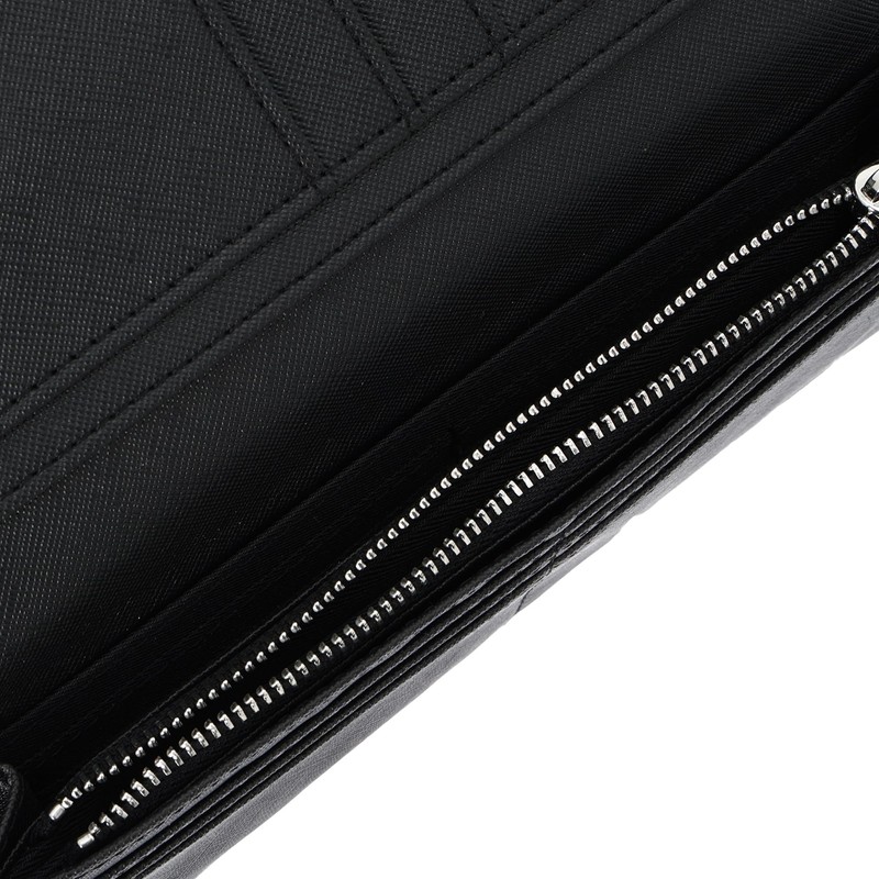 Admiral ADLI-02 Men's Bifold Long Wallet, Business, I-Shaped Zipper, Coin