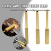 Anxingo 24Pcs Titanium Coated Diamond File, High Hardness Diamond Chainsaw
