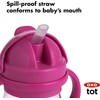OXO Tot Straw Cup with Grow Handle safety pink