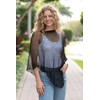 Back from Bali Women's Sheer Poncho Shrug Bolero, Lightweight Summer