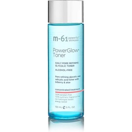 M-61 PowerGlow® Toner - Daily Pore Refining glycolic and salicylic Acid Toner with Bilberry & Aloe.