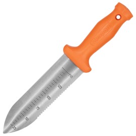 Zenport K246 Deluxe ZenBori Soil Knife with Sheath, 6 Inch Stainless Steel Blades, Orange - 3 Pack