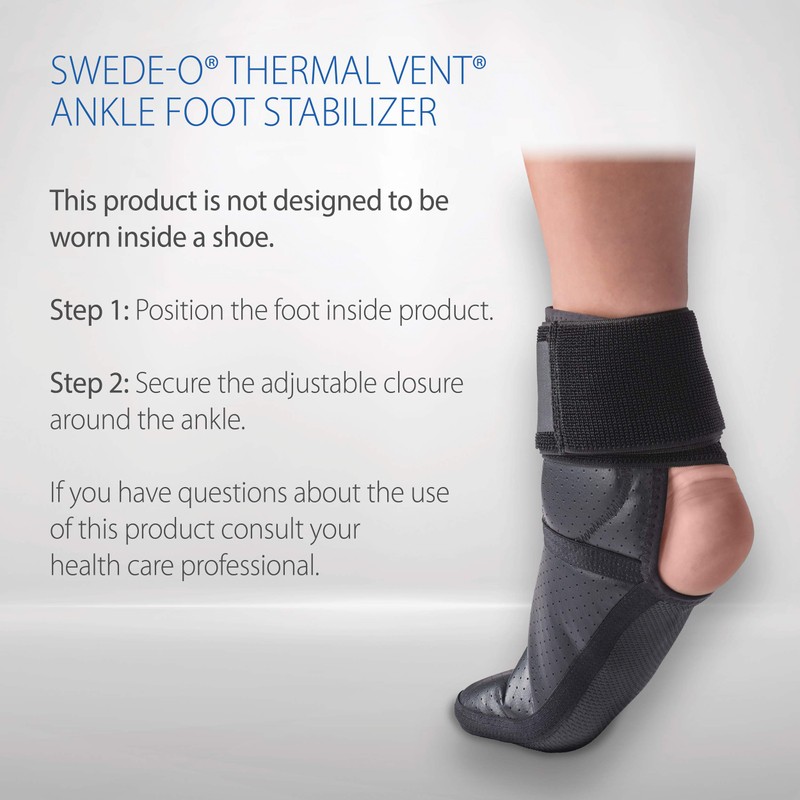 Swede-O Thermal Vent Ankle Foot Stabilizer - Medium