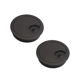 Lopsity 2PCS Cable Grommet Zinc Alloy Desk Table Grommet Cable Grommets Hole Cover for Office PC Desk Cable Cord Organizer 2Inch/50mm (B)