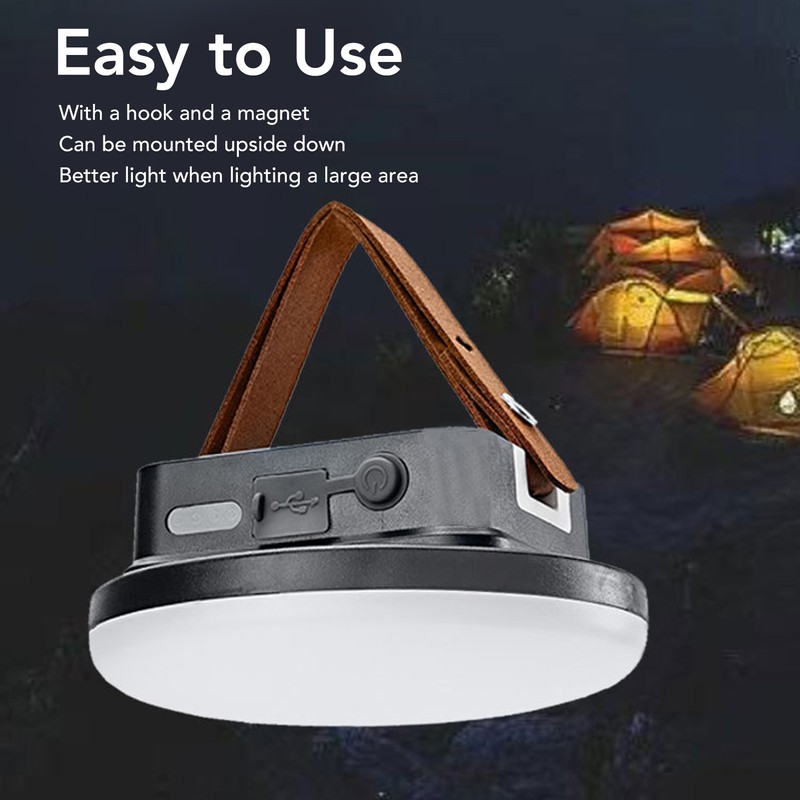 Magnetic Tent Light IP55 Waterproof 1600lm 8400mAh Dimmable Dual Color