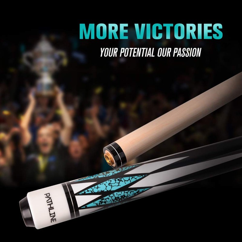 Pathline Pool Cue Stick - 58 inch Canadian Maple Billiard