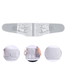 LALAFINA Men Women Posture Corrector Universal Widen Lumbar Support Protective Waist Support Belt Gray Size S Easy to Wear