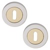 Excel Hardware Orbit Designer Keyhole Escutcheon Set - Polished Brass