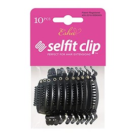 Esha Selfit Clip 10pcs For Extensions - Natural Black