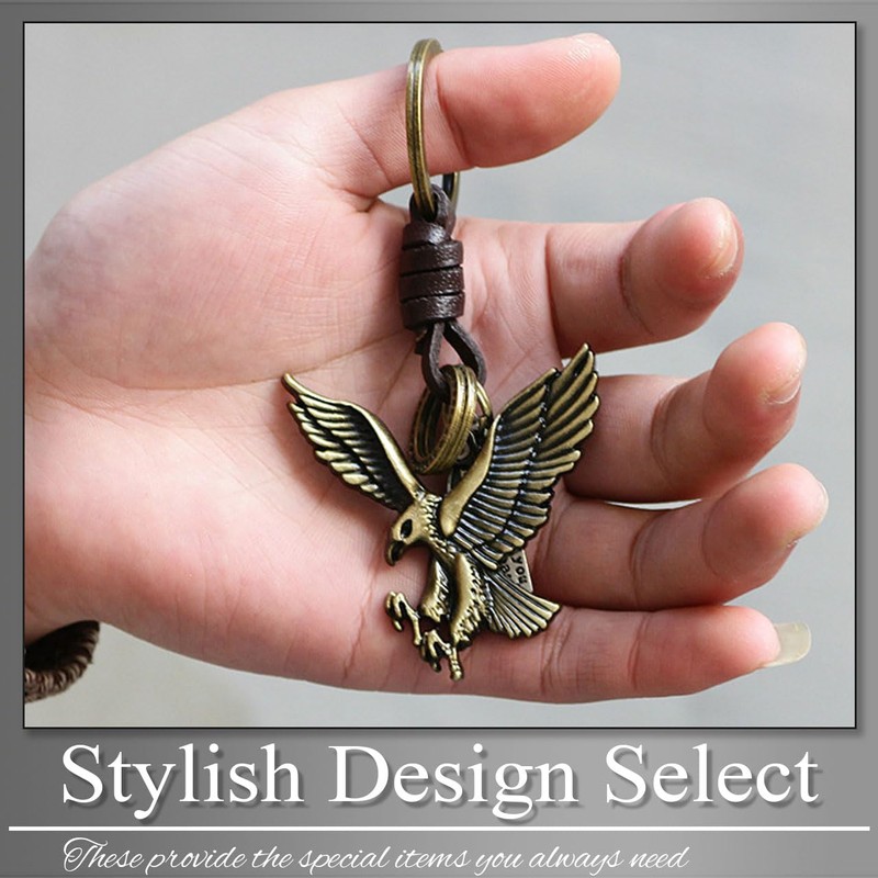 Buzz Selection AC357 Key Ring, Key Ring, Leather, Charm, Miscellaneous
