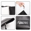 Veltec Fireproof and Waterproof Zipper Pouch Bag for Valuables, Documents,
