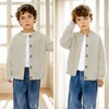 Curipeer Toddler Boys Knitted Cardigan Sweater Baby Neutral Solid Jackets