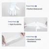 DABOGOSA MAMISON TPE Plastic Disposable Gloves Latex Free (Large, White)