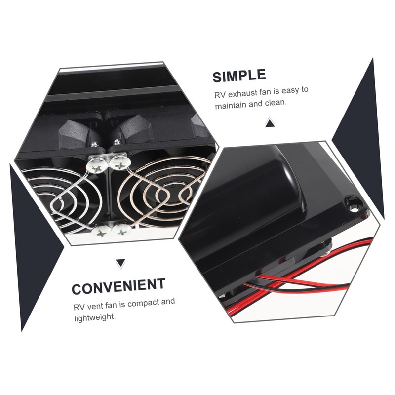 ULTECHNOVO 12 Car Ventilating Fan RV Exhaust Vent Caravan Air