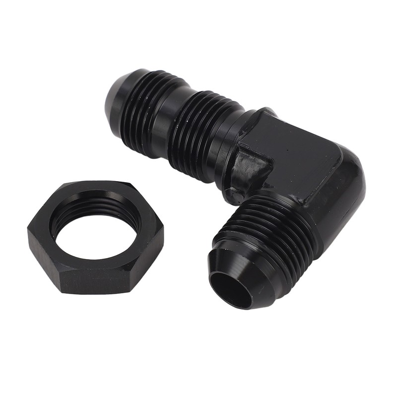 90 Degree 8 AN Flare Bulkhead Adapter Reusable Flare Hose