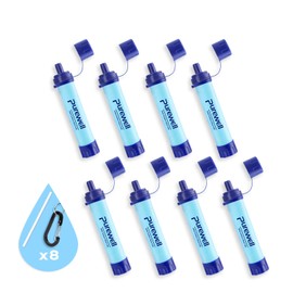 Purewell Outdoor Water Filter Personal Water Filtration Straw Emergency Survival Gear Water Purifier for Camping Hiking Climbing Backpacking