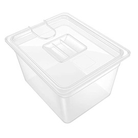 HEMOTON 6L Sous Vide Container Food Storage Canisters Cooking Container with Lids Sous Vide Accessories Clear Transparent Practical Food Storage Case