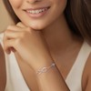 CDE Infinity Heart Initial Bracelets for Women Adjustable Dainty Letter