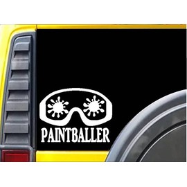 Paintball Goggles K674 8 inch sticker decal