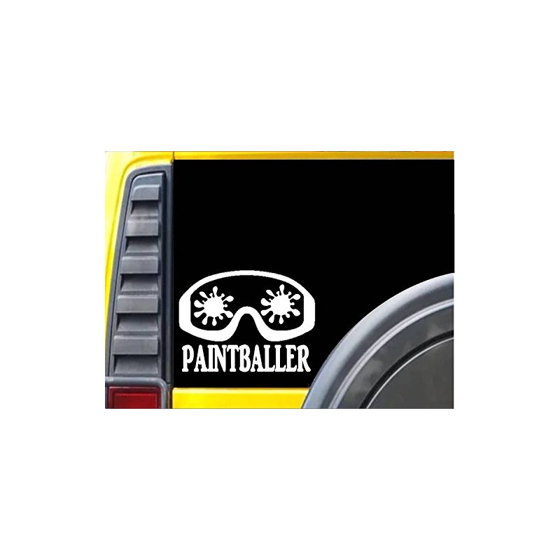Paintball Goggles K674 8 inch sticker decal