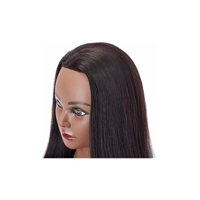 Hairingrid Cabeza Maniqui Cabello Natural #2 Negro 55 Cm Hairingrid