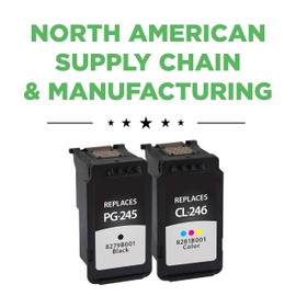 Clover Remanufactured Ink Cartridges Replacement for Canon 8281B007 (PG-245/CL-246) | Black & Color 2 Pack