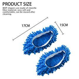 TAFACE 8 Pieces Mop Slippers Floor Cleaning Shoes Removable Washable Slippers Strong Water Absorption Suitable for Cleaning Dust and Hair in Household, Purple, pink, light blue, orange