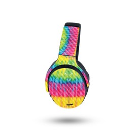 MightySkins Carbon Fiber Skin Compatible with Skullcandy Crusher ANC 2 - Tie Dye 2 | Protective, Durable Textured Carbon Fiber Finish | Easy to Apply, Remove, and Change Style