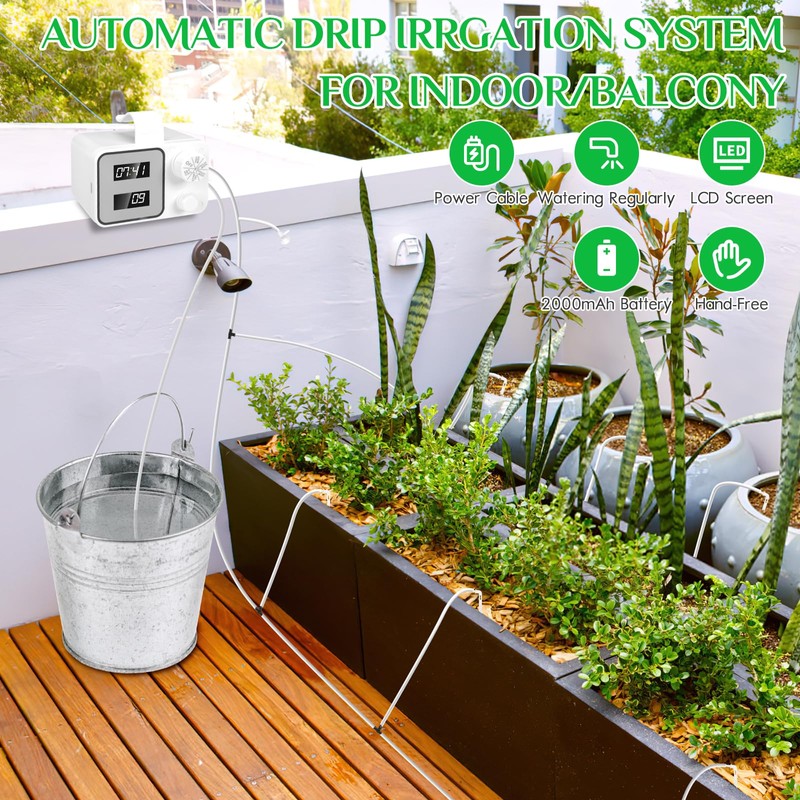 Yaskyly Automatic Watering System Reliable Plant Self Watering System Automatic