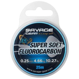 Savage Gear Super Soft Fluorocarbon Egi 25M 0.25Mm 4.66Kg 10.27Lb Pink